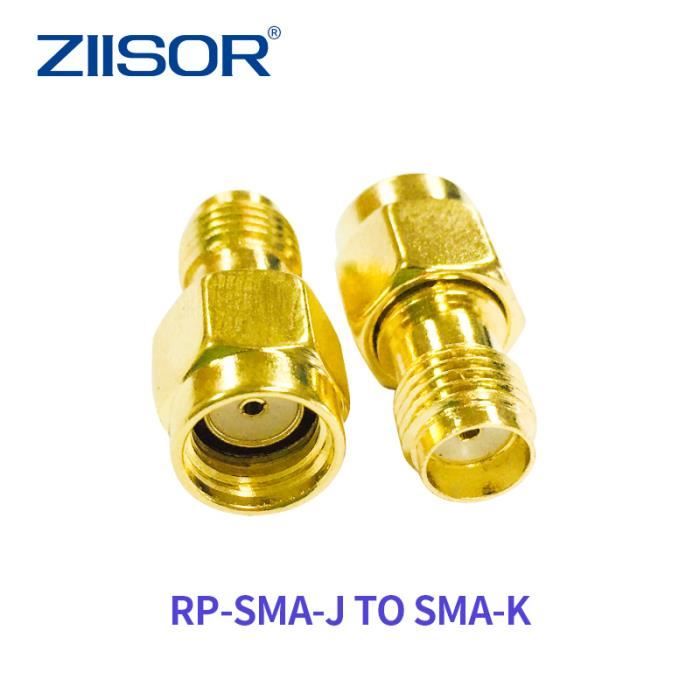 SMA-K à RP-SMA-J-Adaptateur d'antenne, connecteur SMA mâle à SMA mâle ...
