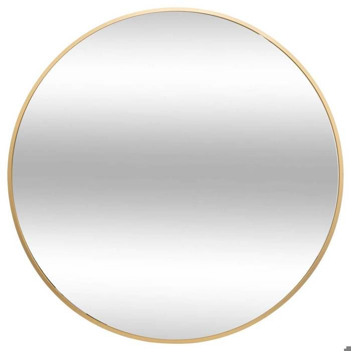 Miroir mural rond ALICE - Diamètre 70cm - Structure en métal doré - Atmosphera Décorateur dintérieur Miroir mural rond ALICE - Diamètre 70cm - Structure en métal doré - Atmosphera Décorateur dintérieur