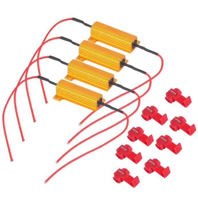 Paire de résistance pour clignotant à LED Universel 12V 10W Moto Scooter quad N1