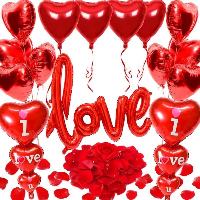 20 x 12" en forme de cœur latex ballons fête mères st-valentin rouge blanc rose