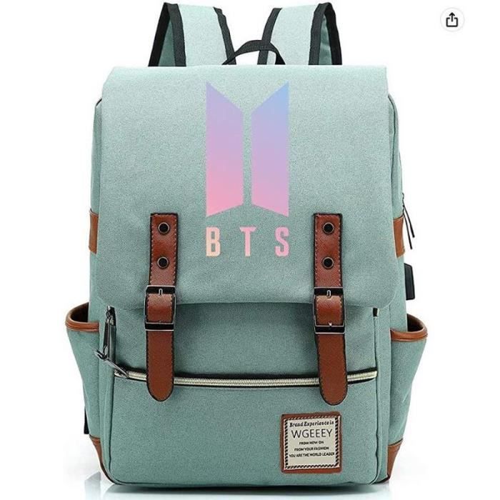 Sac dos BTS nylon gris confort et solide grande capacit
