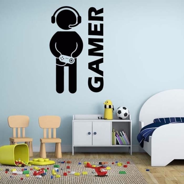 Nouveau Jeu Video Jeu Gamer Wall Decal Art Decor Autocollant Vinyle Pour Garcons Salle Drole Wall Sticker Pour Enfants Chambre Achat Vente Objet Decoration Murale Cdiscount