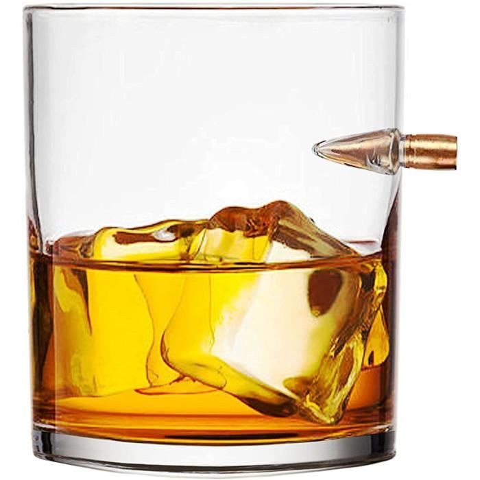 verres à scotch ZONSUSE Gobelets en verre A verres à whisky accessoires à vin pour les bars les amateurs de bière verres à vin cadeaux d'anniversaire pour un ami ou un homme les fêtes 