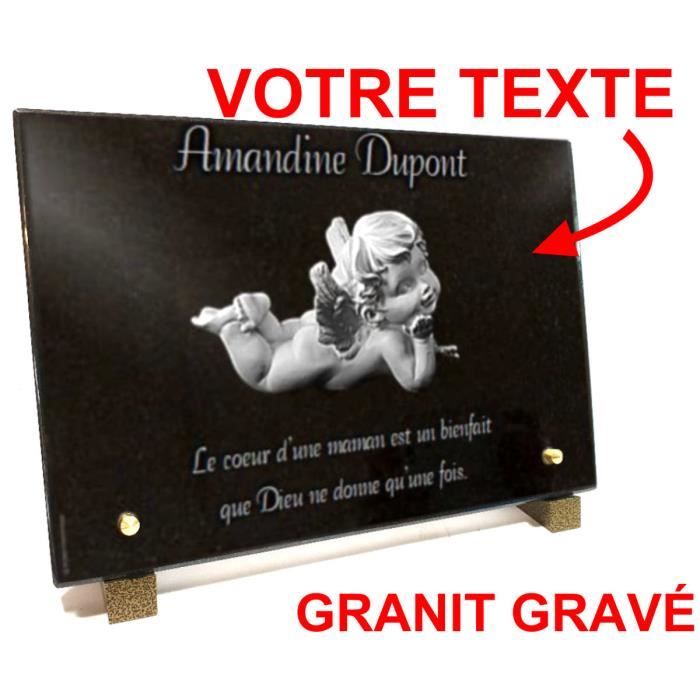 ARTIS FUNERAIRE Plaque fun/éraire avec textes /à Personnaliser