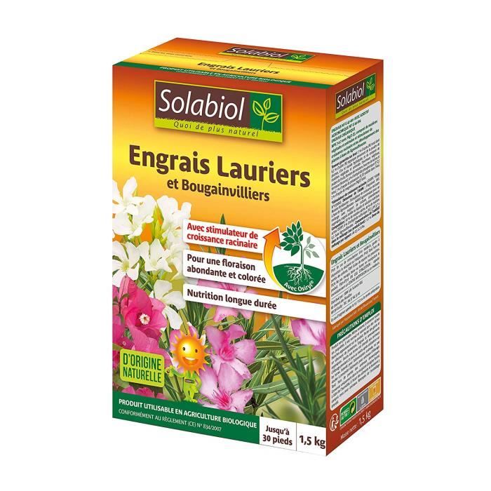 Engrais Et Fertilisants - Solaury15 Lauriers Bougainvilliers 100% | Action Longue Durée 15 Kg