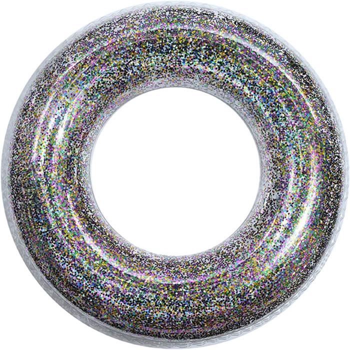 Anneau Piscine Bouée Gonflable Sirène Transparente - Pour Enfants Et Adultes - Diamètre 110cm - PVC Résistant Pour Piscine/Plage Bouee Piscine