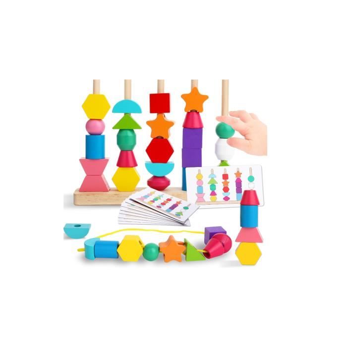 Jouet Enfant 2 3 4 5 Ans 2 in 1 Jouet en Bois Jeux 2 3 4 5 Ans