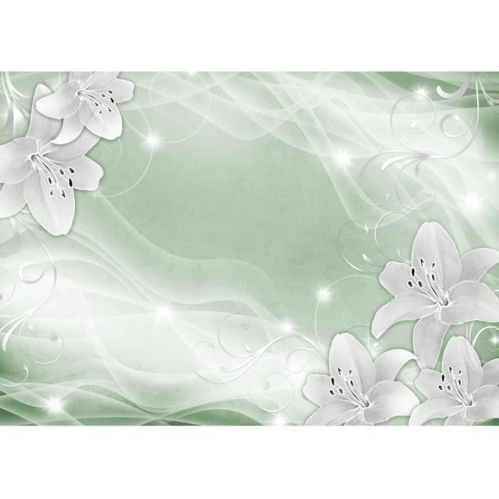 ART Papier Peint Intissé 396 X 280 Cm Fleurs D'orchidée 3d Toison