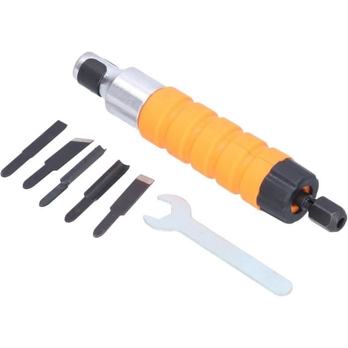 Ensemble Outils Ciseau à Découper Électrique Avec Arbre Flexible - Pour Perceuse Et Meuleuse, Gravure Bois