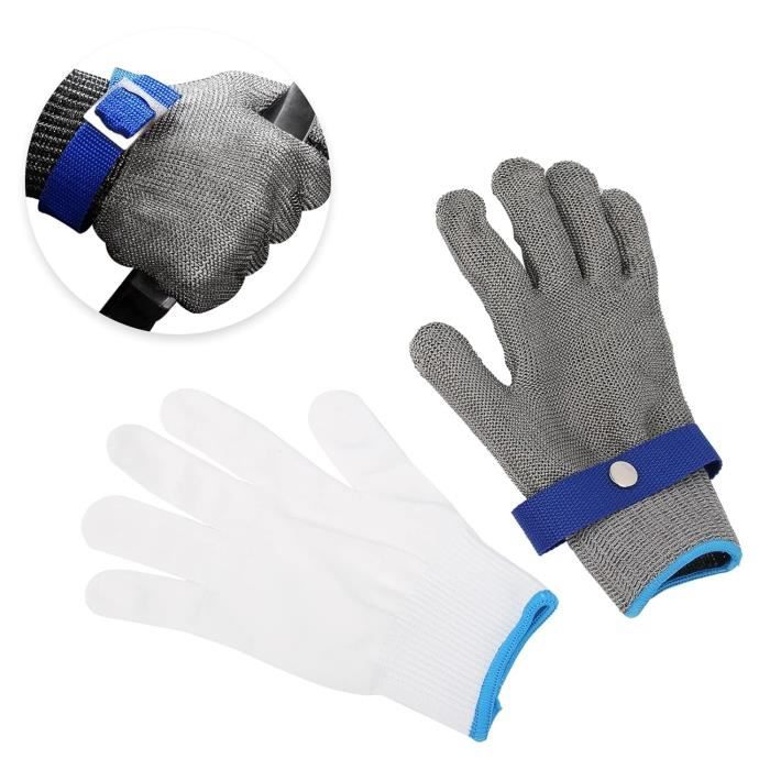 Gants Anti-coupures Niveau 3/5 Qualité Alimentaire - Pour Boucherie, Cuisine, Découpe - Lavables Machine