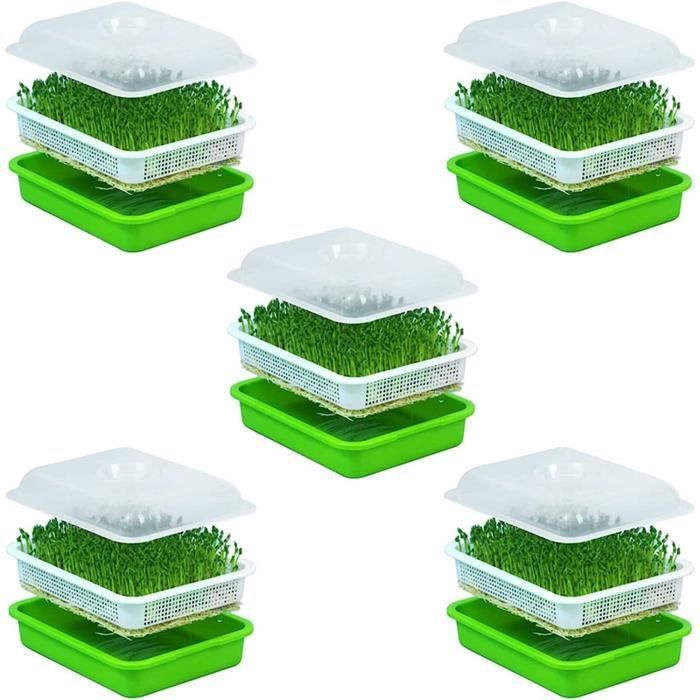 Plateau De Démarrage De Graines Avec Kit De Démarrage De Graines De Demarrage De Graines De Culture Legere Humidite Reglable Pour Plantes Base De Germination De Semence De Semence Set De Depart