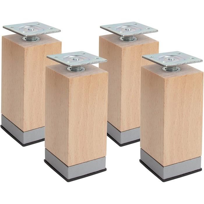 Tertullus Lot De 4 Pointes Caisson Basses Réglables En Hauteur - Pieds HiFi Avec Sous-Verre - Charge 50kg