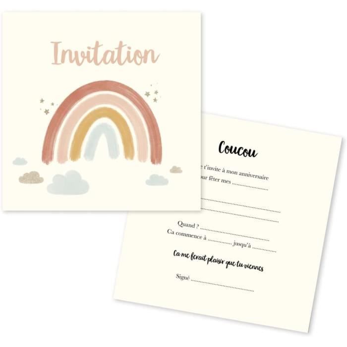 Carte invitation anniversaire - Cdiscount Beaux-Arts et Loisirs créatifs