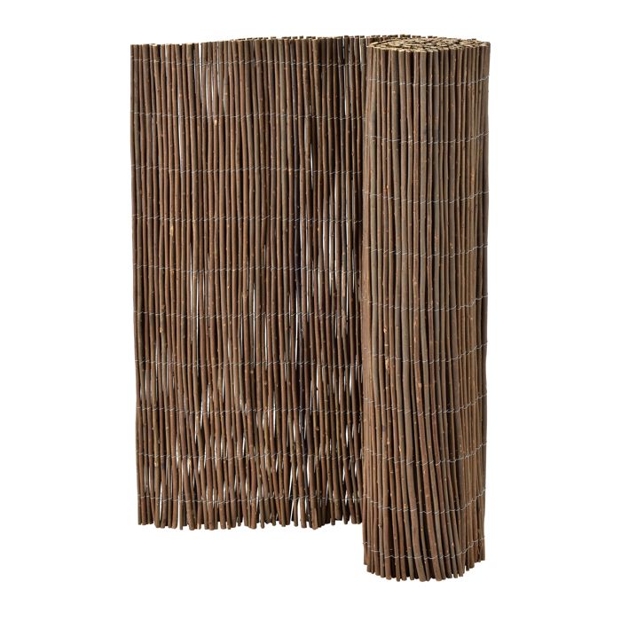Brise Vue Hyssna Clôture Canisse en Saule Résistant 2 x 5 m