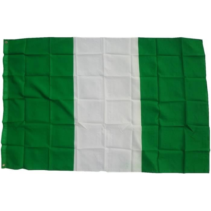 Drapeau Nigeria - tissu - 90 x 150cm - Décors du monde