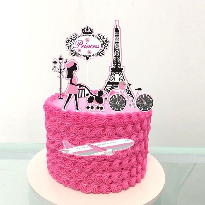 Décoration de gâteau bricolage bébé fille cirque Clown décoration de  gâteaux gâteau drapeaux en Shopping in Paris -KUA04500
