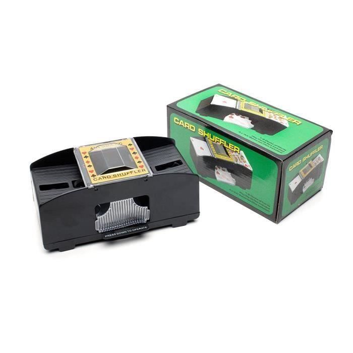 MagicDealer Mescolatore Automatico Carte Per 1-2 Mazzi, Nero E Bianco