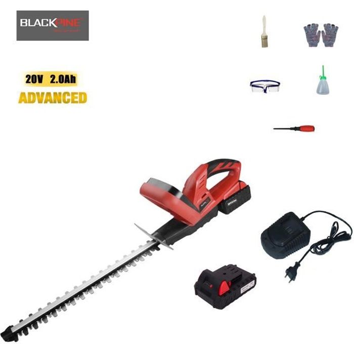 Blackpine Taille Haie 20v 2 0ah Taille Haie Sans Fil A Batterie Au Lithium Longueur De Lame 450mm Degagement De Lame 14mm Lame Achat Vente Taille Haie Blackpine Taille Haie 20 Cdiscount