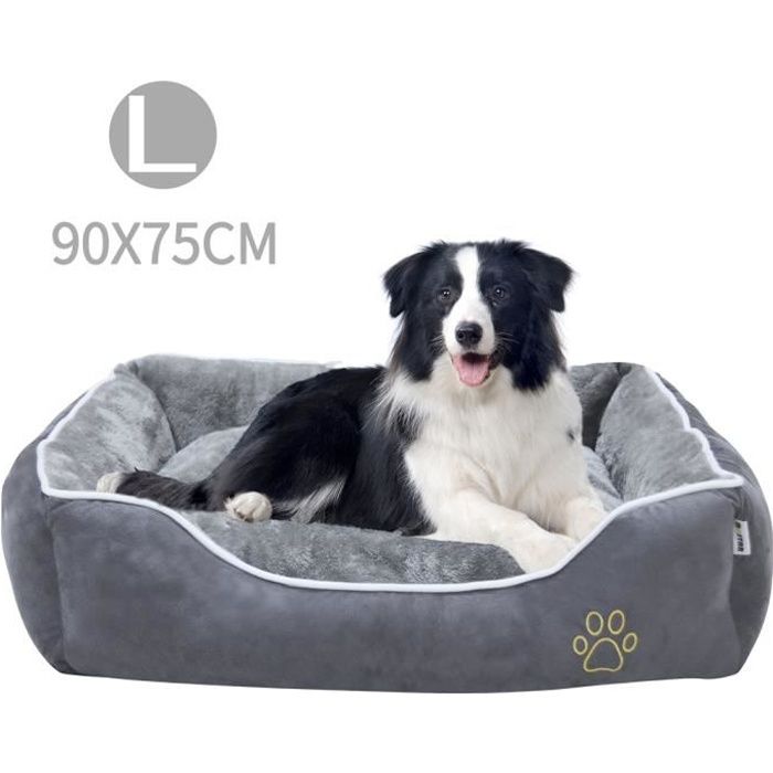 Mc Star Panier Coussin Pour Chien Lit Canape Chat Couffin Avec Coussin Amovible Base Antiderapante Gris L Cdiscount