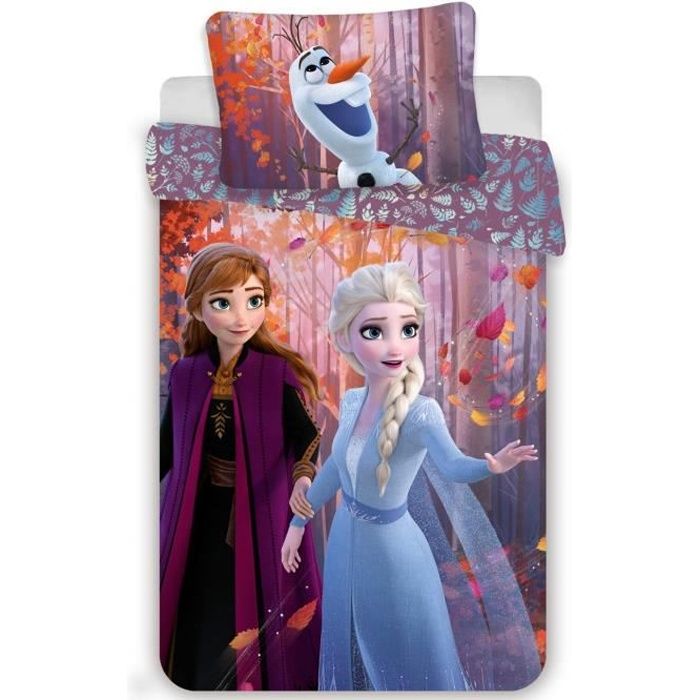 Parure de lit 70 x 140 cm reine des neige - Cdiscount