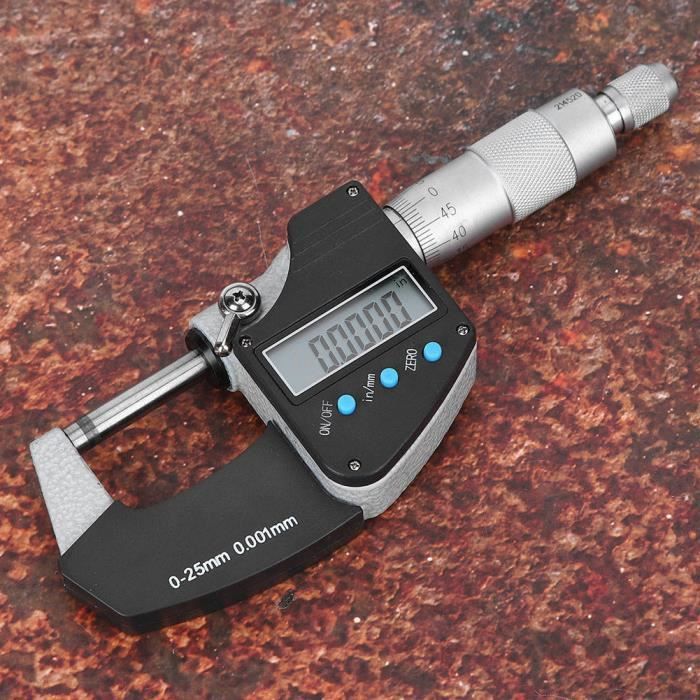 Micromètre Extérieur Micromètre Précision 0.001mm 0-25/50/15