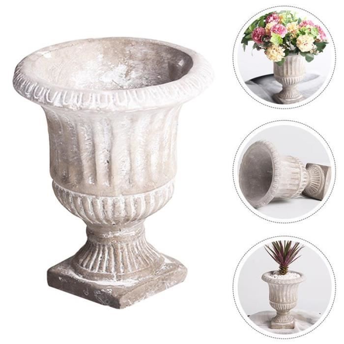 Pot de fleur,Vase en ciment, portefleurs, plantes hydroponiques