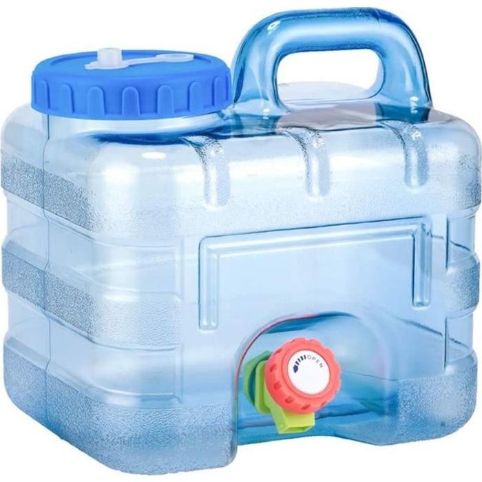 WellieSTR Bouteille d'eau extérieure de 15 litres pour camping, voyage,  voiture, plastique PC portable