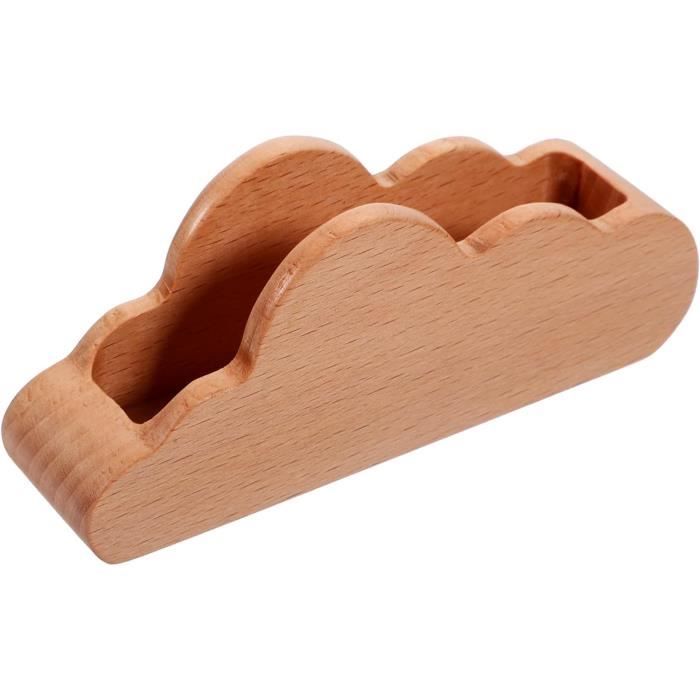SOLUSTRE Présentoir Cartes De Vœux En Bois - Organisateur Table Multi-niveaux