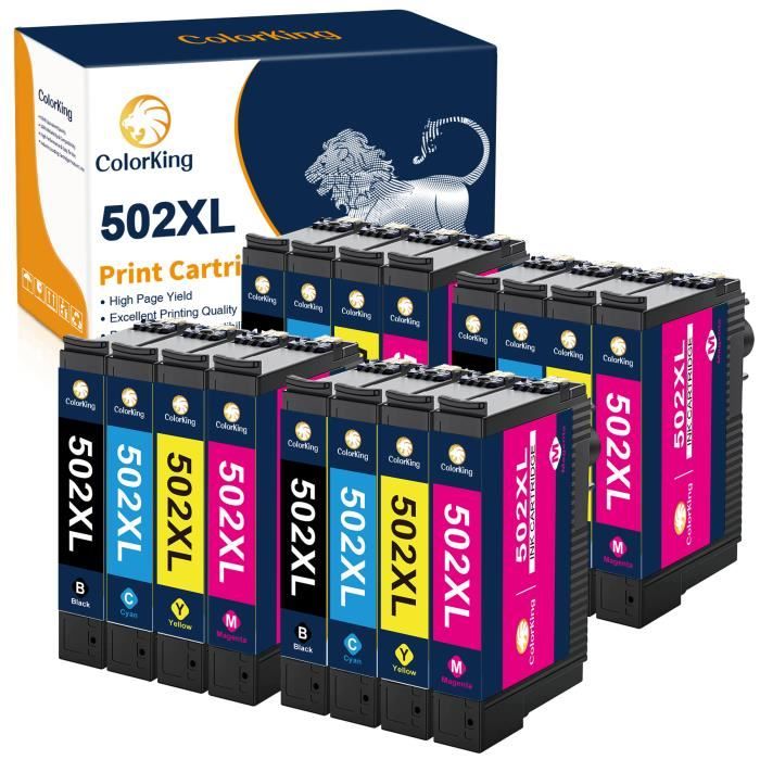 5 packs Cartouches Epson 502 xl 502xl compatible Espon WF-2860 WF-2865  XP-5100 XP-5105 - Cdiscount Informatique