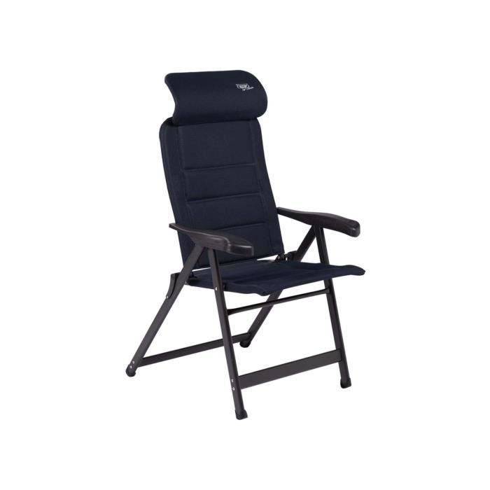Fauteuil de relaxation - Crespo - AP 237 Air Deluxe - Aluminium renforcé - Tissu 3D matelassé - Pliage compact