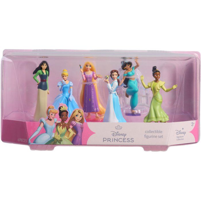 Coffret figurines - DISNEY Princess - 6 figurines de 8 cm - Princesses Disney - Collection