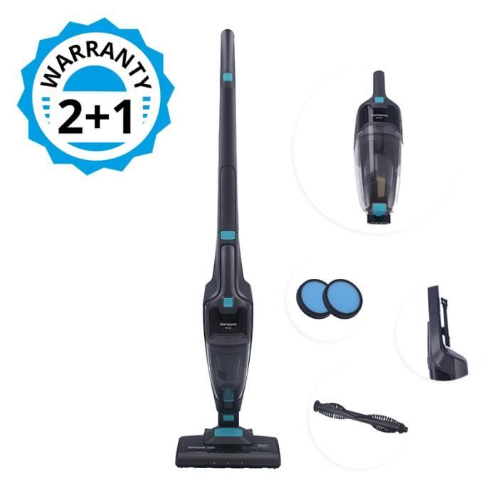14 W Base de charge Brosse et suceur plat 0.5 liters Autonomie : 20 min BLACK+DECKER SVA420B-QW Aspirateur balai sans fil Gris Anthracite 14,4 V