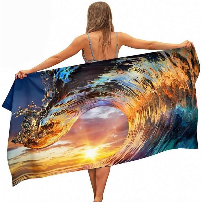 Serviette De Plage Crâne Serviette De Plage En Microfibre À Séchage