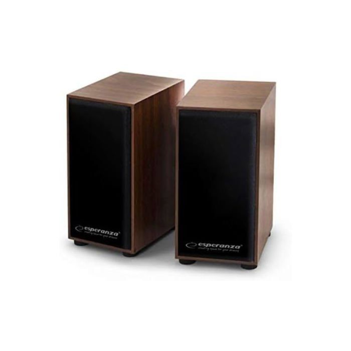 Haut parleurs ESP en bois USB 2.0 2.0 canal avec contrôle du volume - vue 2