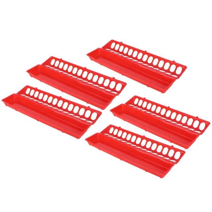 Lot De 8 Mangeoires Pour Oiseaux - Bols Anti-Chute Pour Cage - Pour Perruches, Poules, Lapins - Faciles à Nettoyer - 2