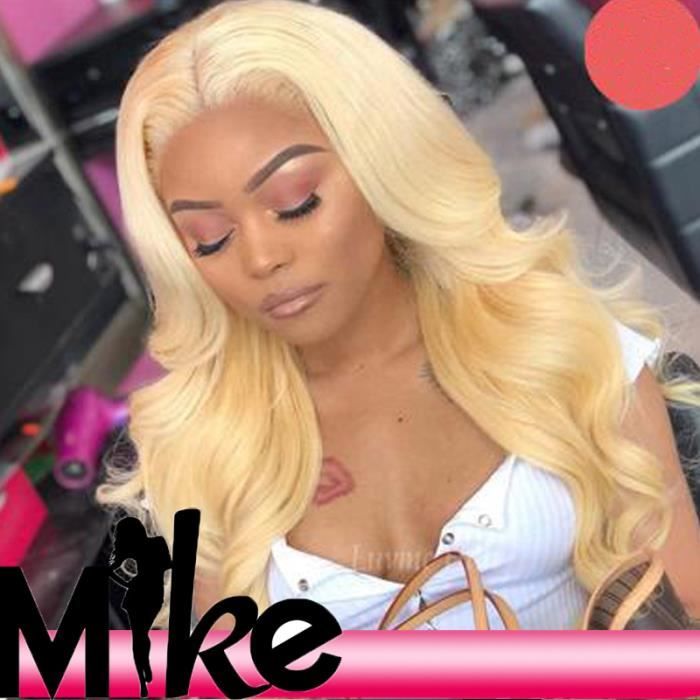 Perruque bresilienne femme lace front wig couleur blonde REMY 12pouces\u003d30cm  100% cheveux naturels humains 180% densité - Cdiscount Au quotidien