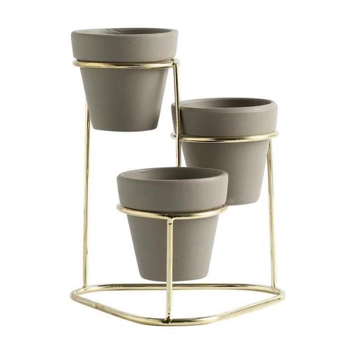 Pot De Fleurs Orchidée Pots Planteur Plateau Double Couche Support