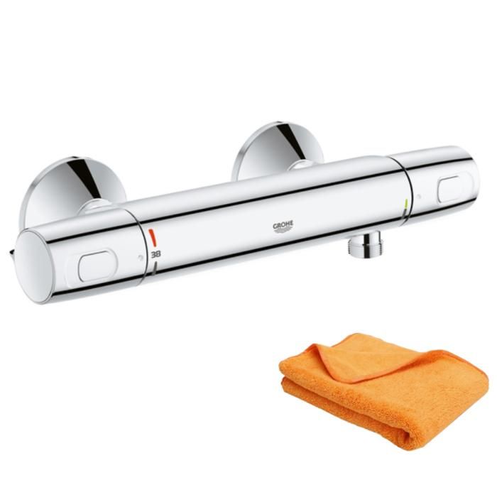 Grohe Mitigeur douche thermostatique Quickfix Precision Trend + microfibre