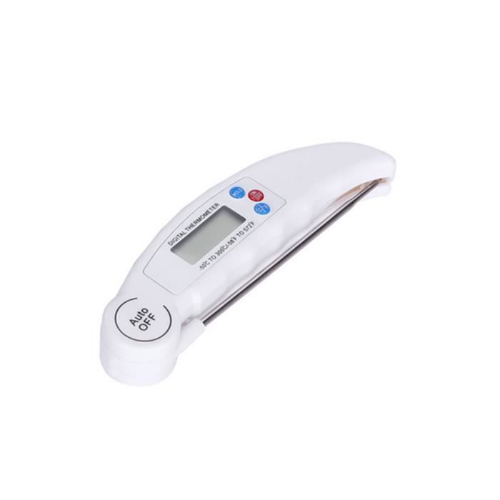 Thermomètre Numérique Avec Sonde - Plage -50°C à 300°C - Pour Viande, BBQ, Friture - Précision 1°C - Fonction Mémoire