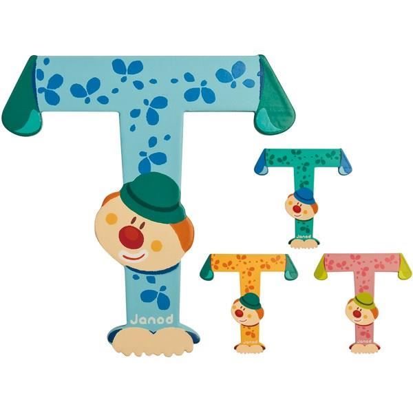 janod lettre decorative clown t en bois cdiscount maison
