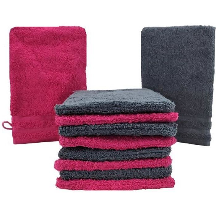 Betz Lot 10 Gants De Toilette Palermo 100% Coton Vert 16x21 Cm