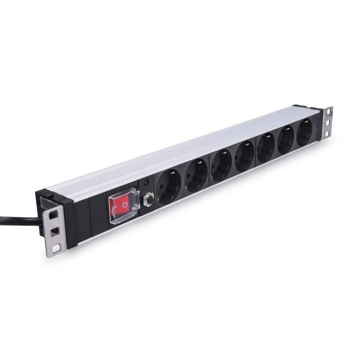 Multiprise avec prises de charge pour USB, 3x, blanc, câble