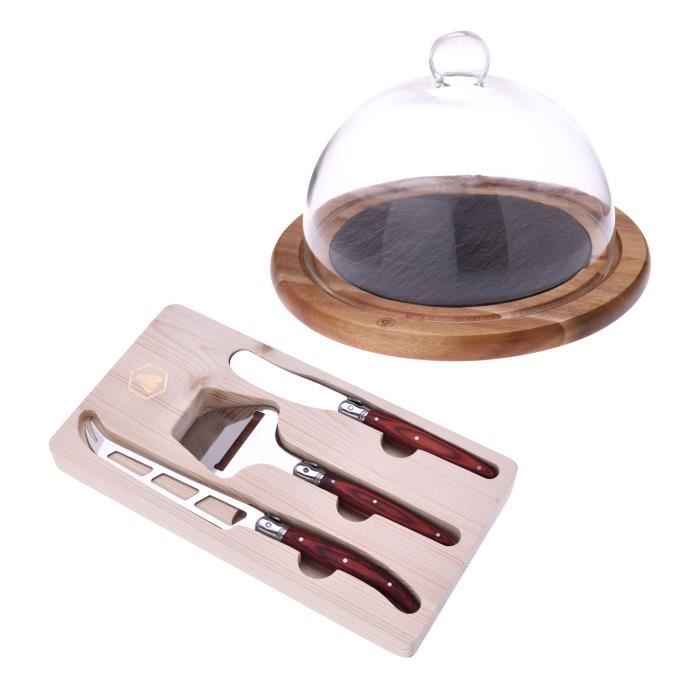 Laguiole 3 Couteaux Beurre Et Fromages Cloche A Fromage Plateau Bois Et Ardoise Acier Inoxydable Bois De Pakka Bois D Acacia Achat Vente Plateau A Fromage Soldes Sur Cdiscount Des