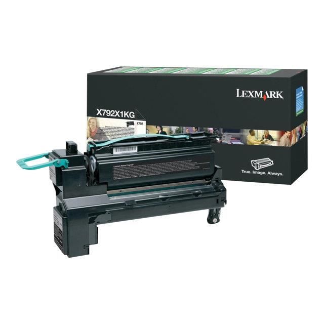 LEXMARK Cartouche toner X792X1KG – Compatible X792 – Noir – Très élevé 20 000 pages – Noir