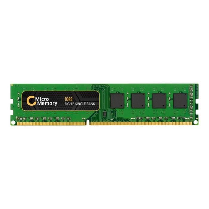 Vente Memoire PC MicroMemory DDR3 2 Go DIMM 240 broches 1600 MHz - PC3-12800 mémoire sans tampon non ECC pour Alienware X51; Dell Inspiron 3647,… pas cher Vente Memoire PC MicroMemory DDR3 2 Go DIMM 240 broches 1600 MHz - PC3-12800 mémoire sans tampon non ECC pour Alienware X51; Dell Inspiron 3647,… pas cher