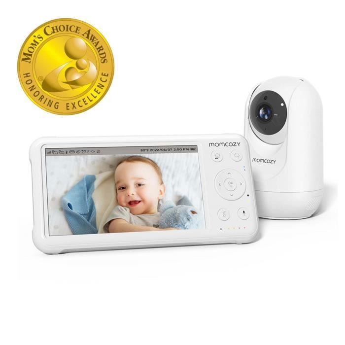 Momcozy Babyphone Caméra Moniteur bébé HD 1080p 5 avec caméra et Audio Vision Nocturne Infrarouge