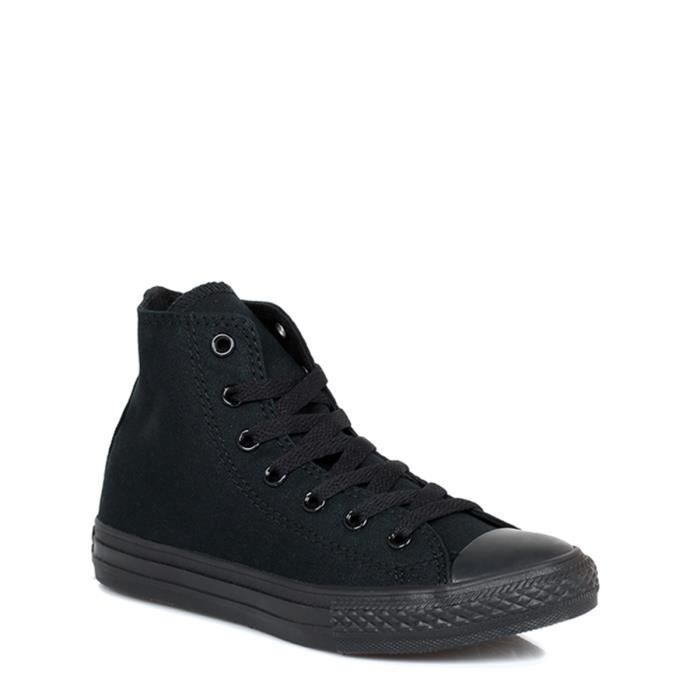converse noir etoile