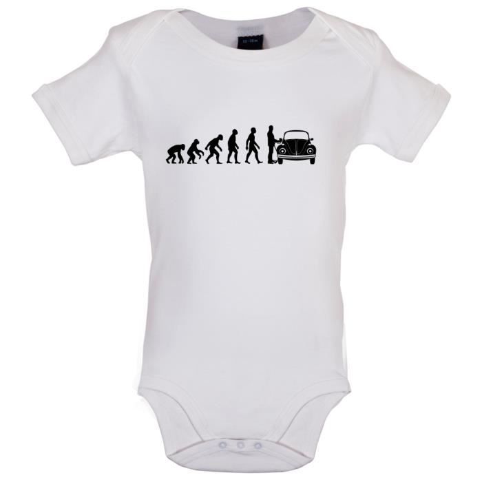 Dressdown Volution De L Homme Coccinelle Volkswagen Marrant Bebe Body Blanc Cdiscount Pret A Porter