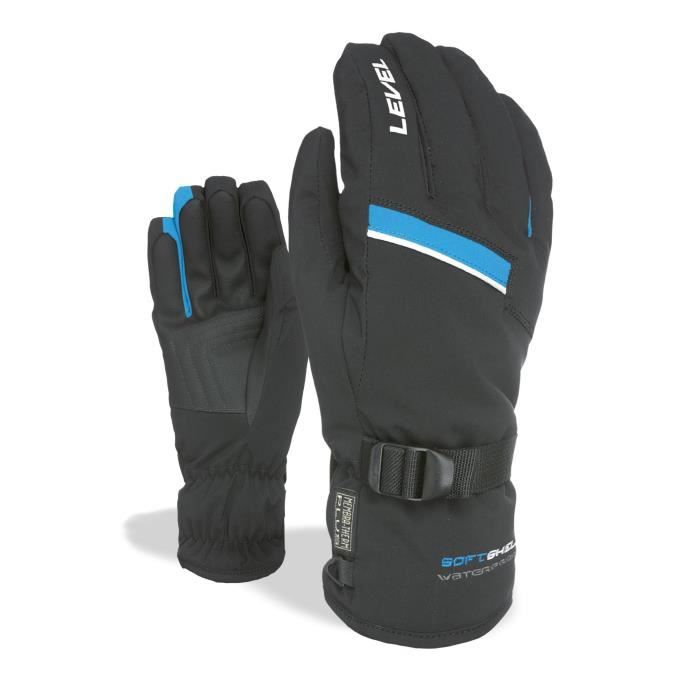 Gants de ski snow LEVEL Hero Bleu Impermeables et chauds Cdiscount Sport