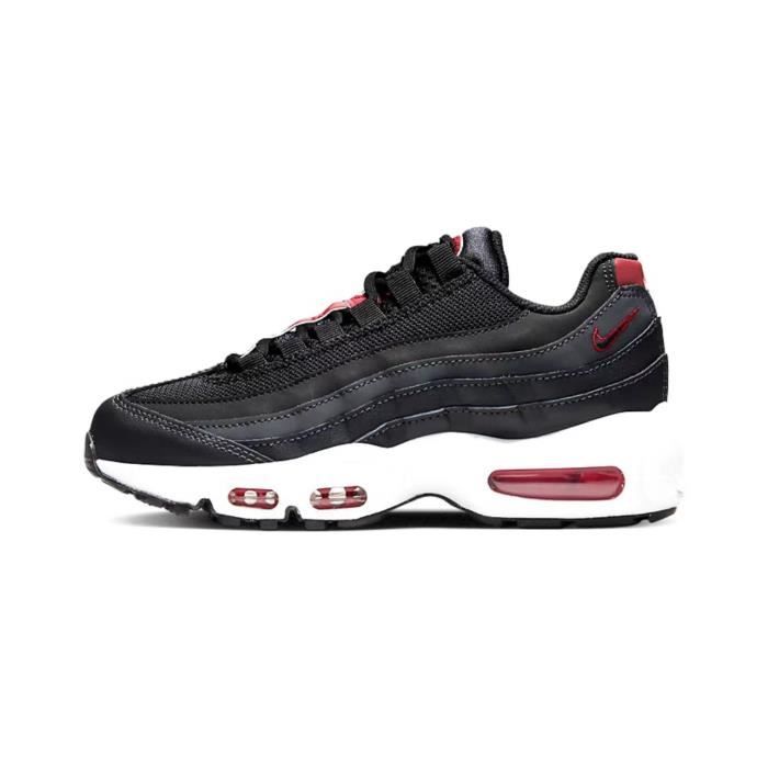 acheter-nike-air-max-95-recraft-gs-sneakers-noir-rouge-couleurs